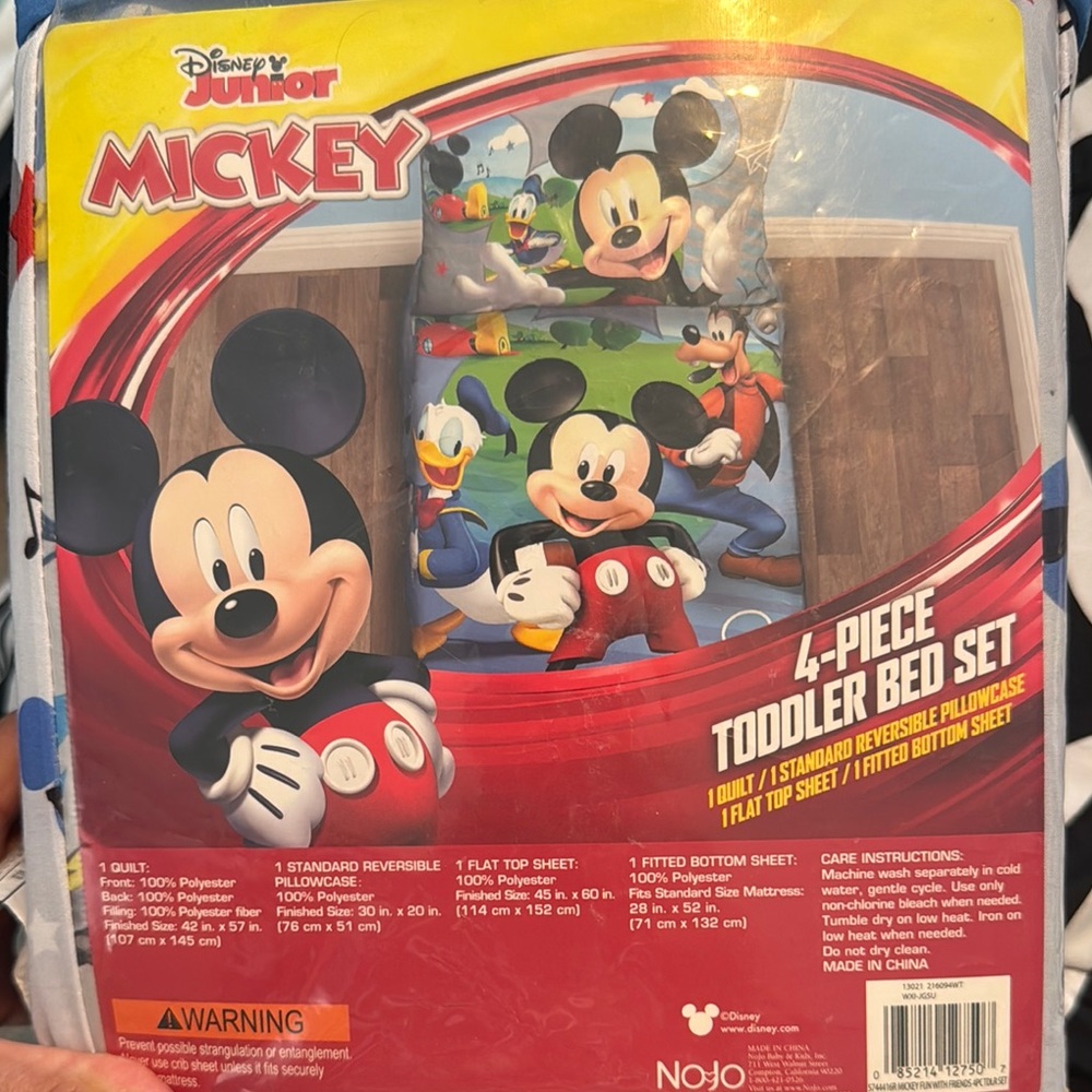 Disney Junior Mickey Mouse Red and Blue Toddler Bed Set